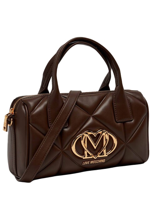 EMBOSSED QUILTED Handbag, with shoulder strap brown - Women&rsquo;s Bags