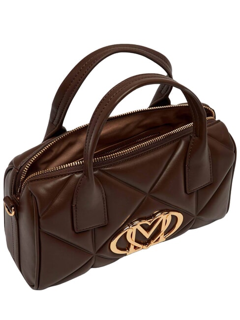 EMBOSSED QUILTED Handbag, with shoulder strap brown - Women&rsquo;s Bags