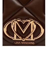 LOVE MOSCHINO EMBOSSED QUILTED Handbag, with shoulder strap brown - Women&rsquo;s Bags - 7