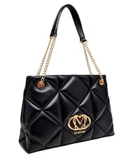 LOVE MOSCHINO EMBOSSED QUILTED Shoulder bag, double handle Black - Women&rsquo;s Bags - 3