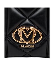 LOVE MOSCHINO EMBOSSED QUILTED Shoulder bag, double handle Black - Women&rsquo;s Bags - 8