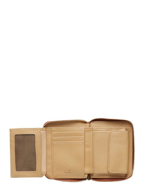 EMBOSSED QUILTED Medium wallet, ziparound brown - Women&rsquo;s Wallets