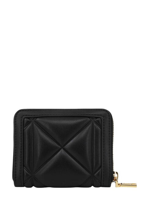 EMBOSSED QUILTED Medium wallet, ziparound Black - Women&rsquo;s Wallets