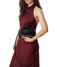 LOVE MOSCHINO TWIRL Mini handbag, with shoulder strap Black - Women&rsquo;s Bags - 2
