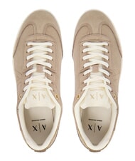ARMANI EXCHANGE BEA Leather sneakers sand+pale gold - Women&rsquo;s shoes - 4