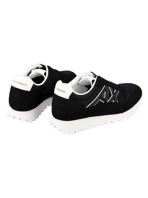 DROP MICROSUEDE Sneakers with side logo black + off-white - Women&rsquo;s shoes