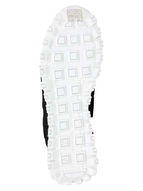 DROP MICROSUEDE Sneakers with side logo black + off-white - Women&rsquo;s shoes