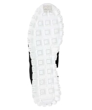 ARMANI EXCHANGE DROP MICROSUEDE Sneakers with side logo black + off-white - Women&rsquo;s shoes - 4
