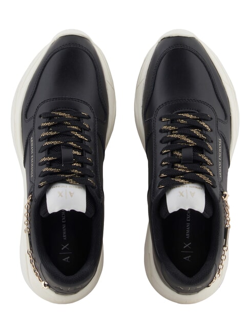 A|X Chain  Leather sneakers black+black - Women&rsquo;s shoes