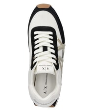 ARMANI EXCHANGE ROYALE SUEDE AIR MESH Sneakers black/pale gold - Women&rsquo;s shoes - 4