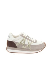 ARMANI EXCHANGE ROYALE SUEDE AIR MESH Sneakers sand+off white - Women&rsquo;s shoes - 2