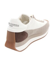 ARMANI EXCHANGE ROYALE SUEDE AIR MESH Sneakers sand+off white - Women&rsquo;s shoes - 3