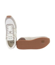 ARMANI EXCHANGE ROYALE SUEDE AIR MESH Sneakers sand+off white - Women&rsquo;s shoes - 4