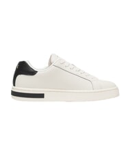 ARMANI EXCHANGE A|X Leather sneakers off white + black - Women&rsquo;s shoes - 3