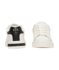 ARMANI EXCHANGE A|X Leather sneakers off white + black - Women&rsquo;s shoes - 4