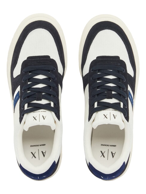 DUCK Leather sneakers deep navy + bellwether blue + off - Men&rsquo;s shoes