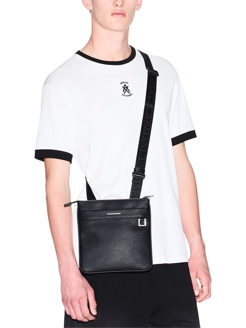 NEW YORK Flat bag black - Over-the-shoulder Bags for Men
