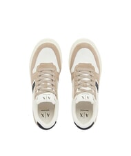 ARMANI EXCHANGE DUCK Leather sneakers earth+deep navy+off white - Men&rsquo;s shoes - 4