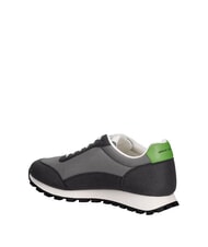 ARMANI EXCHANGE DROP MICROSUEDE Sneakers with contrasting logo gunmetal + neutral gray - Men&rsquo;s shoes - 3