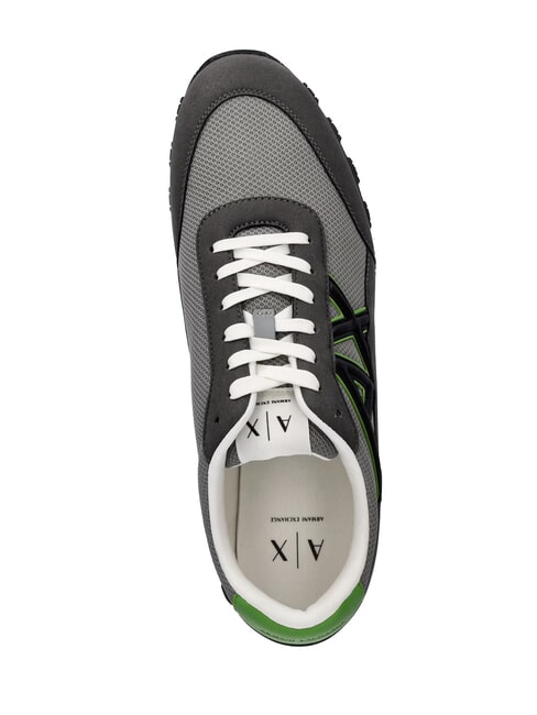 DROP MICROSUEDE Sneakers with contrasting logo gunmetal + neutral gray - Men&rsquo;s shoes