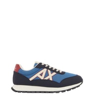ARMANI EXCHANGE DROP MICROSUEDE Sneakers with contrasting logo deep navy + china blue - Men&rsquo;s shoes - 2