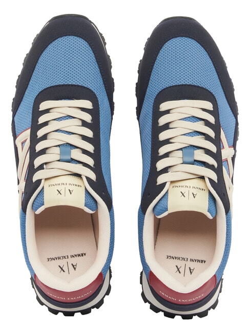 DROP MICROSUEDE Sneakers with contrasting logo deep navy + china blue - Men&rsquo;s shoes