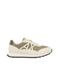 ARMANI EXCHANGE DROP MICROSUEDE Sneakers with contrasting logo cream+winter twing - Men&rsquo;s shoes - 2