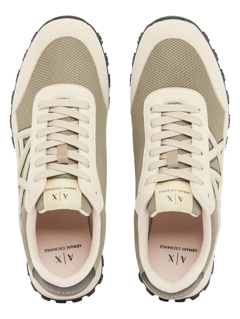DROP MICROSUEDE Sneakers with contrasting logo cream+winter twing - Men&rsquo;s shoes