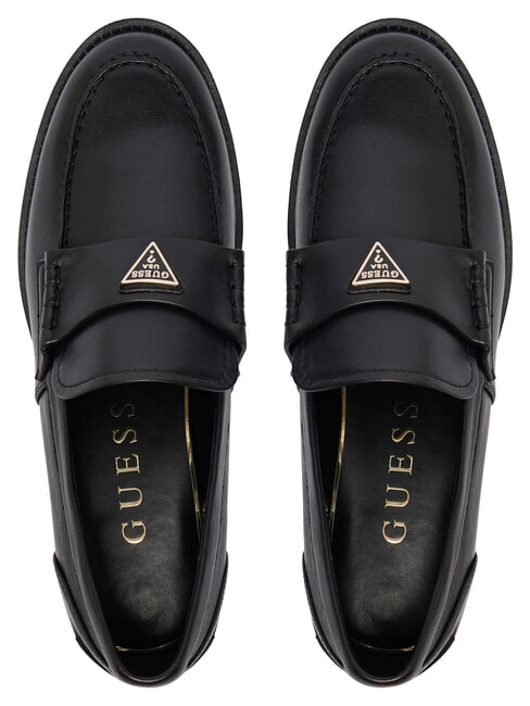 BELISO Leather moccasins BLACK - Women&rsquo;s shoes