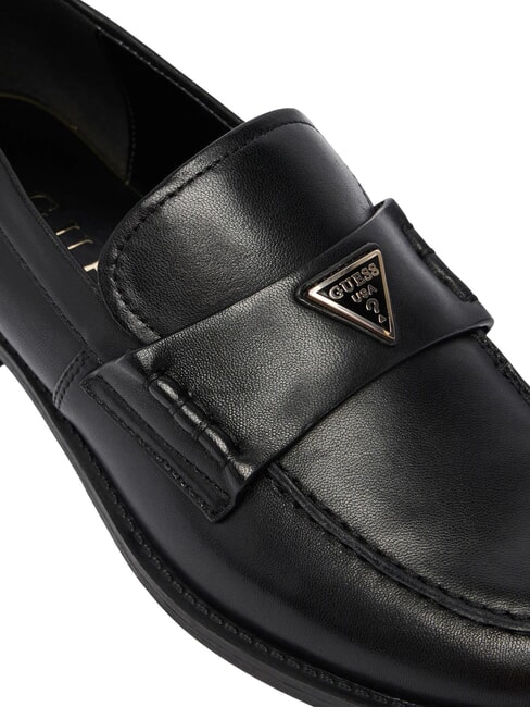 BELISO Leather moccasins BLACK - Women&rsquo;s shoes