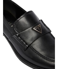 GUESS BELISO Leather moccasins BLACK - Women&rsquo;s shoes - 6