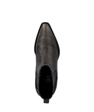 GUESS WYNIE Leather ankle boots, 4.5cm heel BLACK - Women&rsquo;s shoes - 4