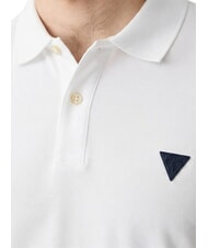 GUESS BASIC Cotton polo shirt purwhite - Polo shirt - 3