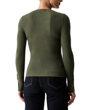 GUESS ELLIE Crew neck sweater olive morning - Women's Sweaters - 2