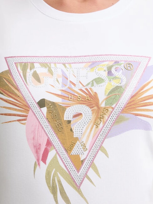 PALM TRIANGLE Cotton T-Shirt purwhite - T-shirt