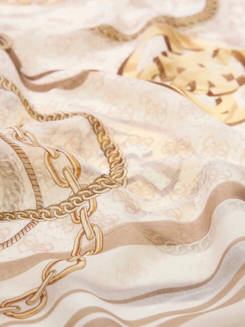 PRINTED Chain pattern scarf OFFWHITE - Scarves