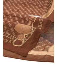 GUESS LINDSEY PRINTED Scarf with geometric pattern brown - Scarves - 2