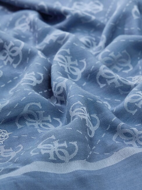 JACQUARD Monogram scarf placid blue - Scarves