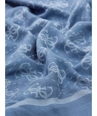 GUESS JACQUARD Monogram scarf placid blue - Scarves - 3