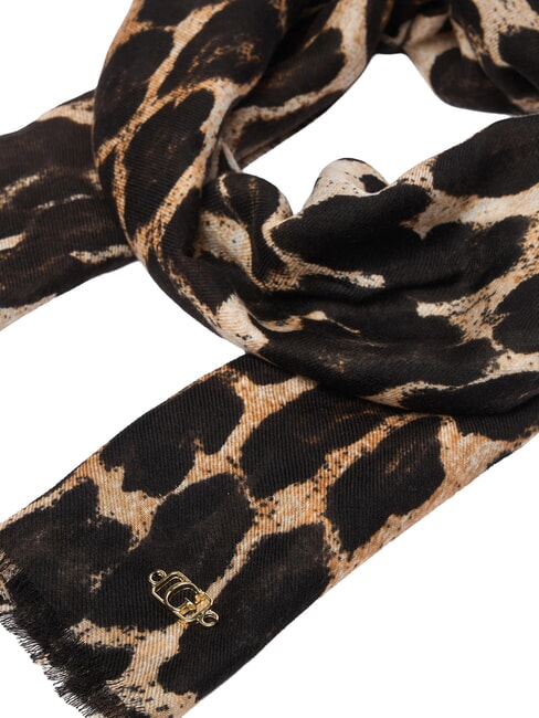 PRINTED Scarf with fringes leopard - Scarves