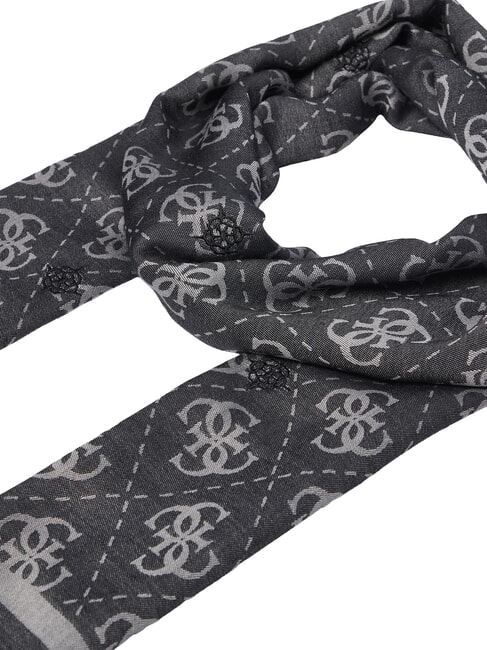 JACQUARD Monogram scarf BLACK - Scarves