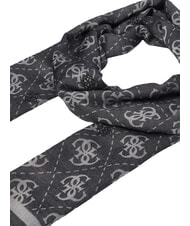 GUESS JACQUARD Monogram scarf BLACK - Scarves - 2