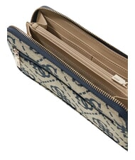 GUESS AUDREY Large zip-around wallet navy logo - Women&rsquo;s Wallets - 3