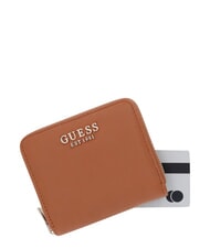 GUESS COLEEN Compact, zip-around wallet albury caramel tote bag - Women&rsquo;s Wallets - 4