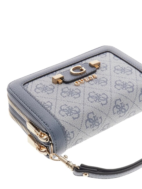 LINDSEY Medium wallet, ziparound slate logo - Women&rsquo;s Wallets