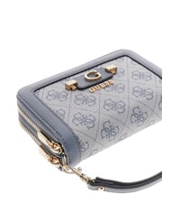 GUESS LINDSEY Medium wallet, ziparound slate logo - Women&rsquo;s Wallets - 4