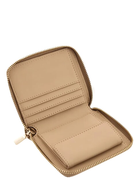 ELLA Compact, zip-around wallet beige logo - Women&rsquo;s Wallets