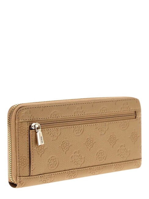 ELLA Large zip-around wallet beige logo - Women&rsquo;s Wallets