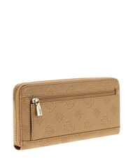 GUESS ELLA Large zip-around wallet beige logo - Women&rsquo;s Wallets - 3