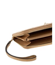GUESS ELLA Large zip-around wallet beige logo - Women&rsquo;s Wallets - 4